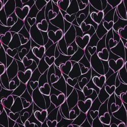 DIGITAL ΦΟΥΤΕΡ HEARTS BLACK