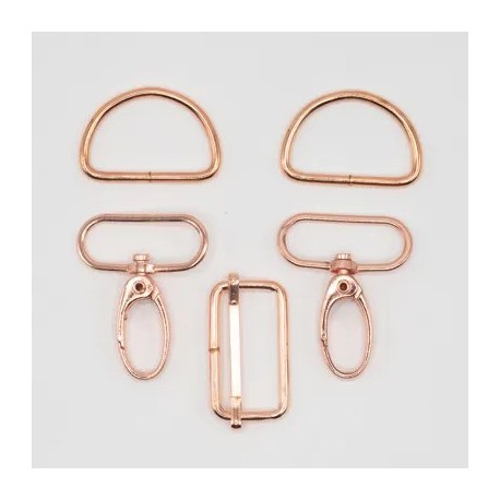 ΜΕΤΑΛΛΙΚΟ ΣΕΤ ΤΣΑΝΤΑΣ ROSE GOLD 30mm