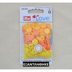 Πλαστικά κουμπώματα Πορτοκάλι - Κίτρινο