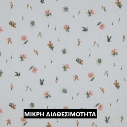 ΜΟΥΣΕΛΙΝΑ ΒΑΜΒΑΚΕΡΗ FLOWERS LILIUM - WHITE