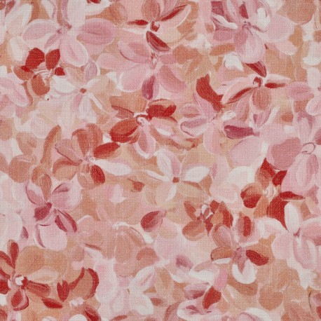 ΚΑΜΒΑΣ DIGITAL FLOWERS PEACH