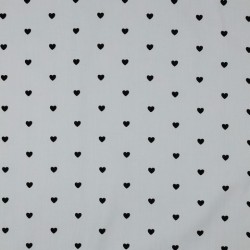 LITTLE HEARTS BLACK IN WHITE