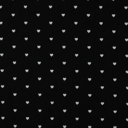 LITTLE HEARTS WHITE IN BLACK