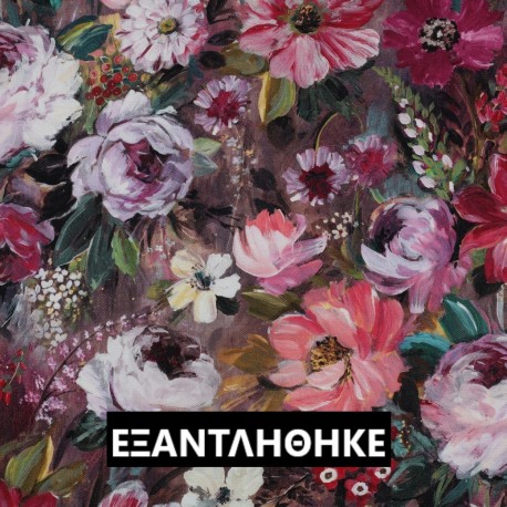 ΚΑΜΒΑΣ DIGITAL FLOWERS MAUVE