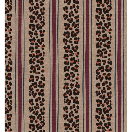 ΚΑΜΒΑΣ LEOPARD STRIPES BEIGE