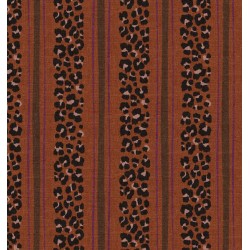 ΚΑΜΒΑΣ LEOPARD STRIPES CHOCOLAT