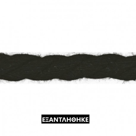 ΚΟΡΔΟΝΙ ΣΤΡΟΓΓΥΛΟ 8mm ΜΑΥΡΟ