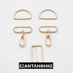 ΜΕΤΑΛΛΙΚΟ ΣΕΤ ΤΣΑΝΤΑΣ GOLD 40mm
