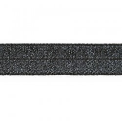 ΛΑΣΤΙΧΟ - ΡΕΛΙ LUREX 20mm ΜΑΥΡΟ