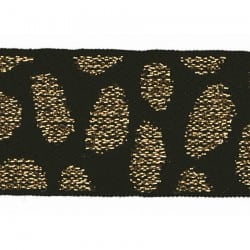 ΛΑΣΤΙΧΟ ΕΞΩΤΕΡΙΚΟ ΦΟΥΣΤΑΣ 25mm LUREX LEOPARD GOLD