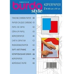 ΚΑΡΜΠΟΝ  BURDA ΜΠΛΕ - ΚΟΚΚΙΝΟ