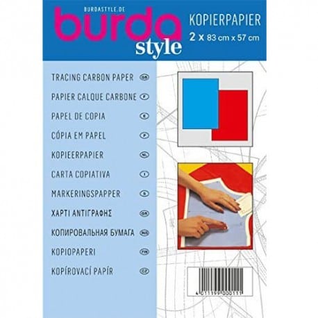 ΚΑΡΜΠΟΝ  BURDA ΜΠΛΕ - ΚΟΚΚΙΝΟ