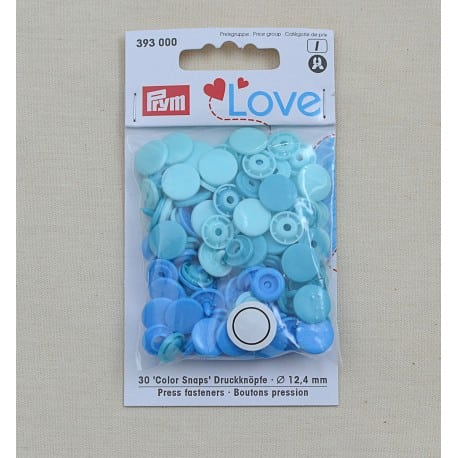 Πλαστικά κουμπώματα Σιέλ - Τυρκουαζ - Μπλε